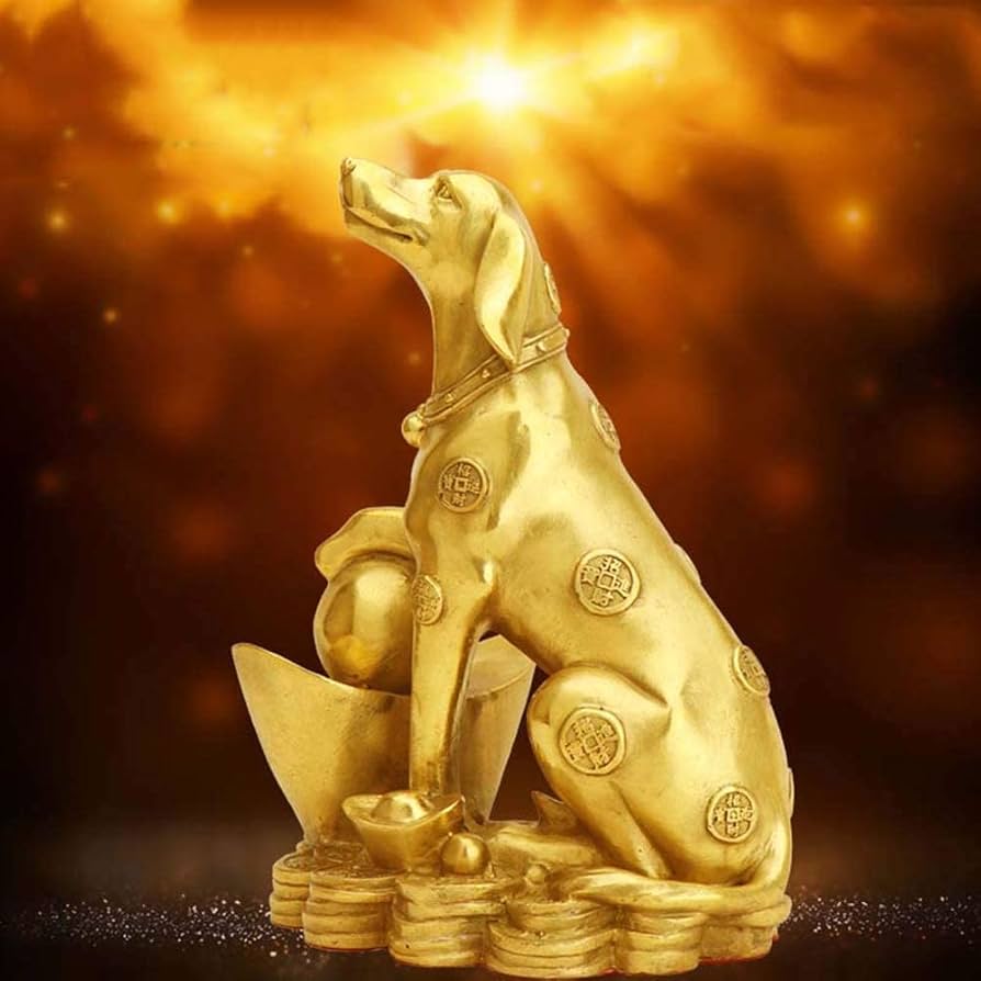 犬の置物 イングリッシュグレイハウンド 真鍮製、オブジェ 真鍮