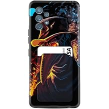 K l fland Samsung Galaxy A32 ile Uyumlu K l f, Kartvizitli Kartl kl , Desenli Silikon, Siyah