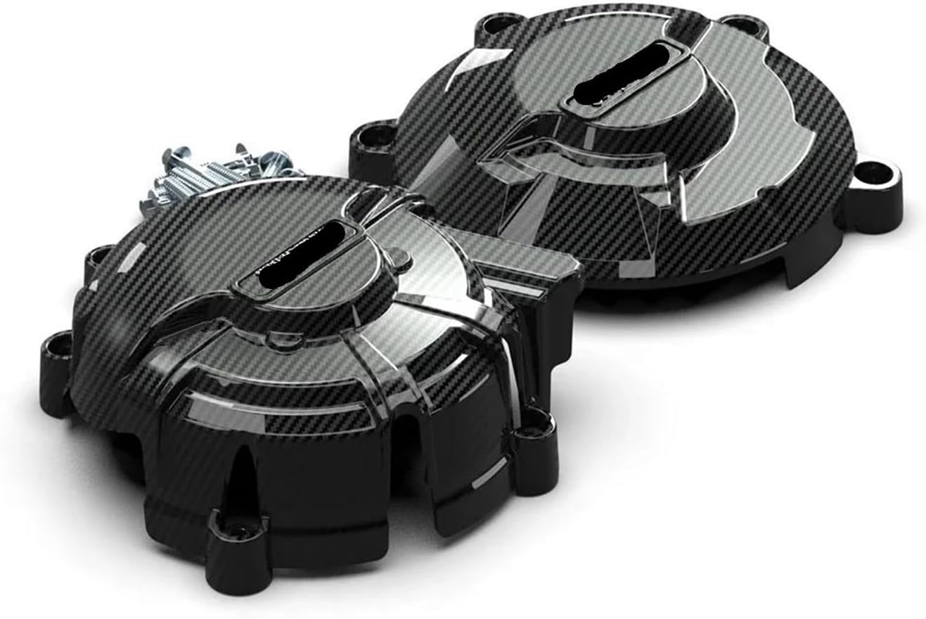 ジェネレーターカバー クラッチカバー オートバイエンジンガードクランクプロテクターブラック左ドゥカティパニガーレ V2 95 【メカニック】