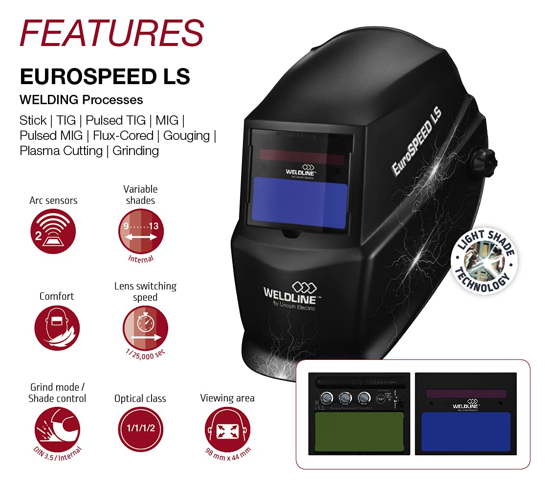 Lincoln Electric W000403824 EUROSPEED LS Casco de Soldadura
