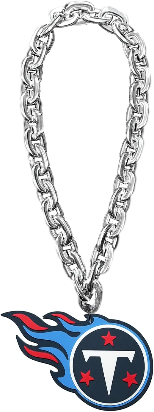 Aminco NFL Tennessee Titans Team Fan Chain, Silver