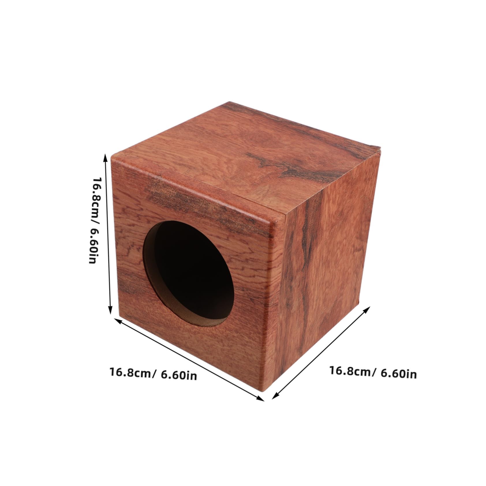 Cabilock Wooden Car Audio Box Enclosure Speaker Cabinet for Enhanced Sound Quality Easy Installation Stylish Striped Finish for Home Auto Truck Vehicles