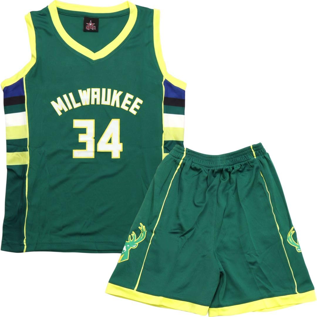 FUTERLY Completo Basket Bambino,2 Pezzi Completo Basket Ragazzo,Divisa Basket Bambino,Senza Maniche Maglia Basket Bambino,Canotta Basket Bambino e Pantaloncini,Completino Basket Bambino 4-14 Anni