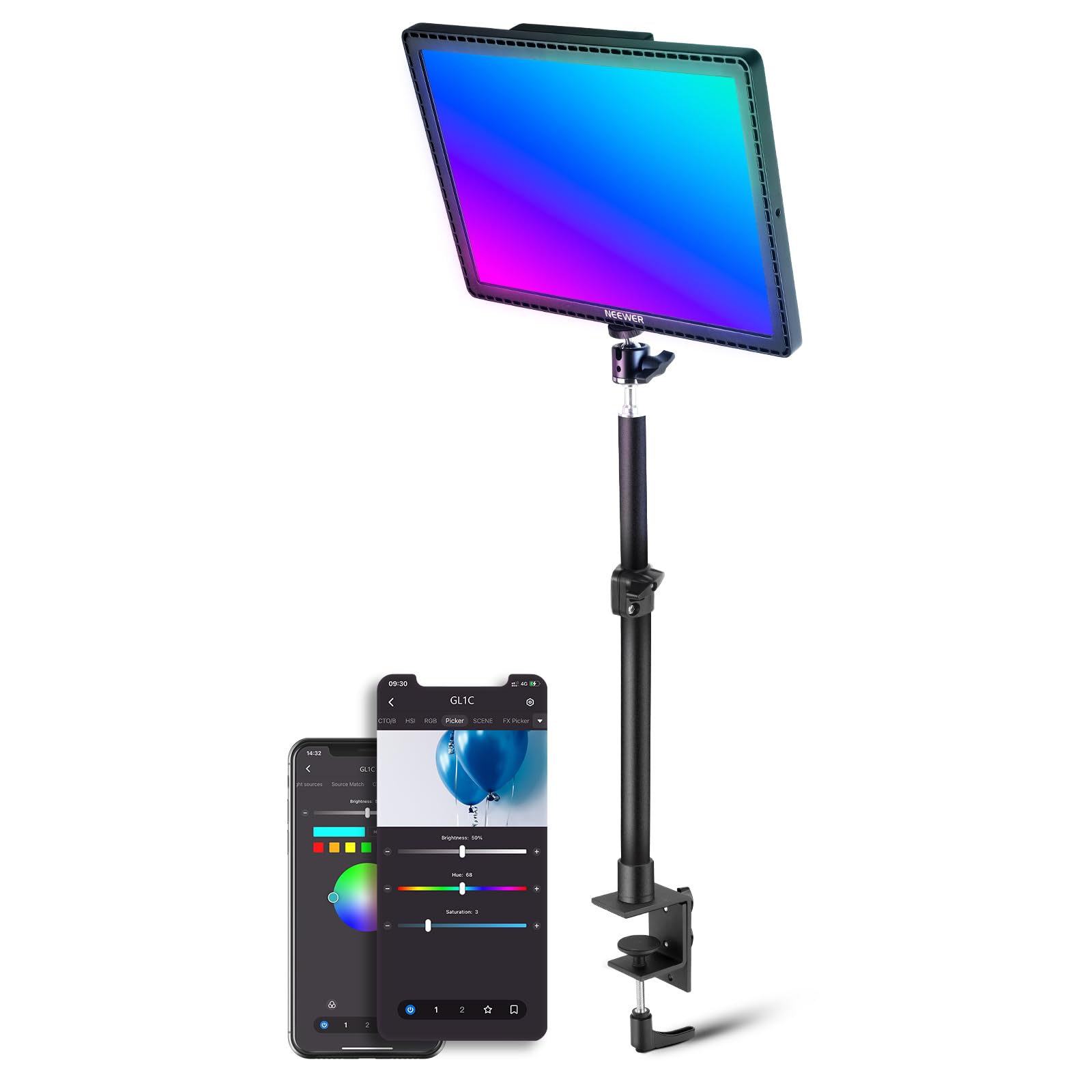 led パネルライト フルカラー アプリ連動