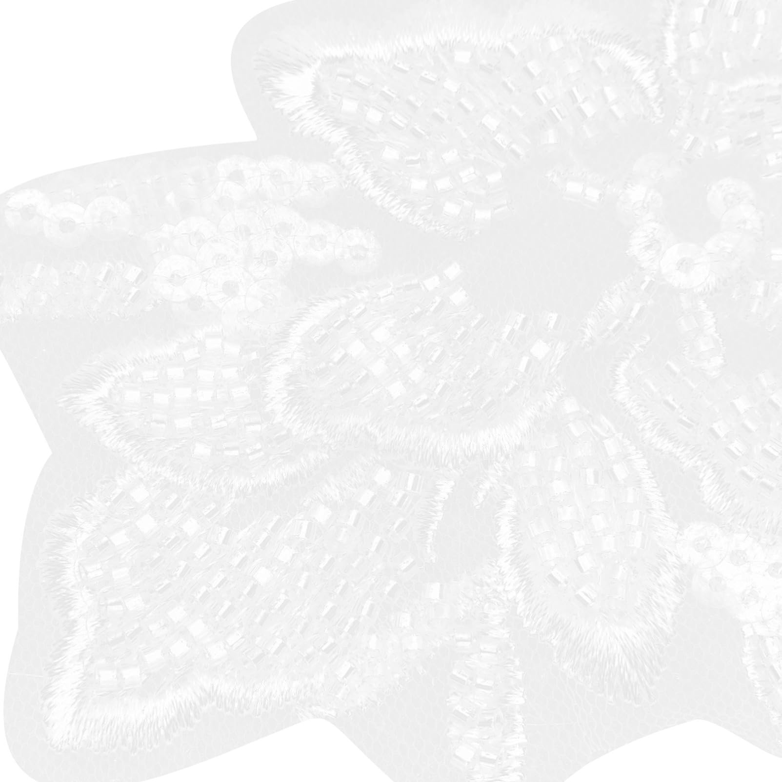 Apliques para ropa, Parches bordados de tela con flores, 1 par parches en forma flor