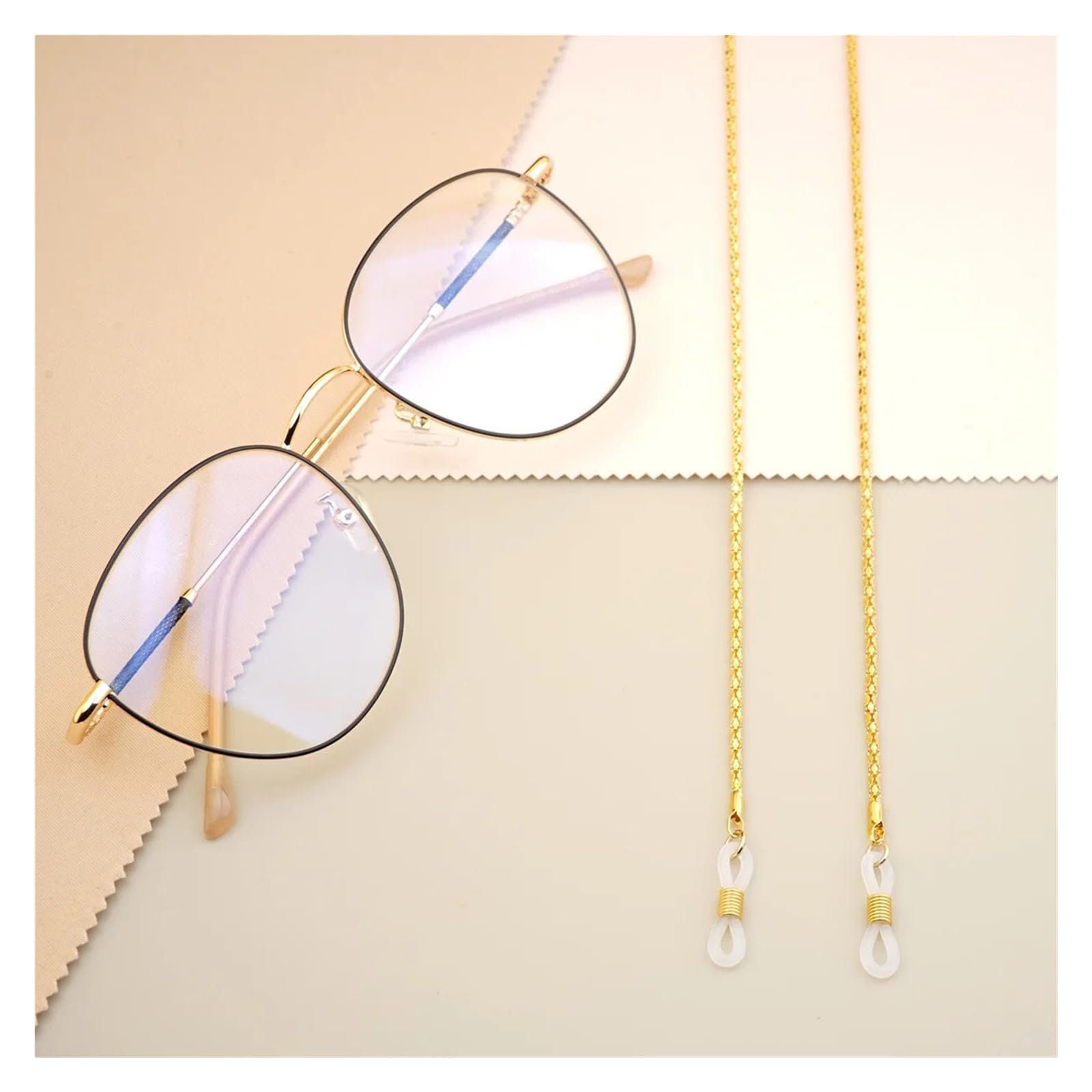 Brillenkette aus Metall | Mehrfarbiger Metall-Brillenketten-Sonnenbrillenhalter