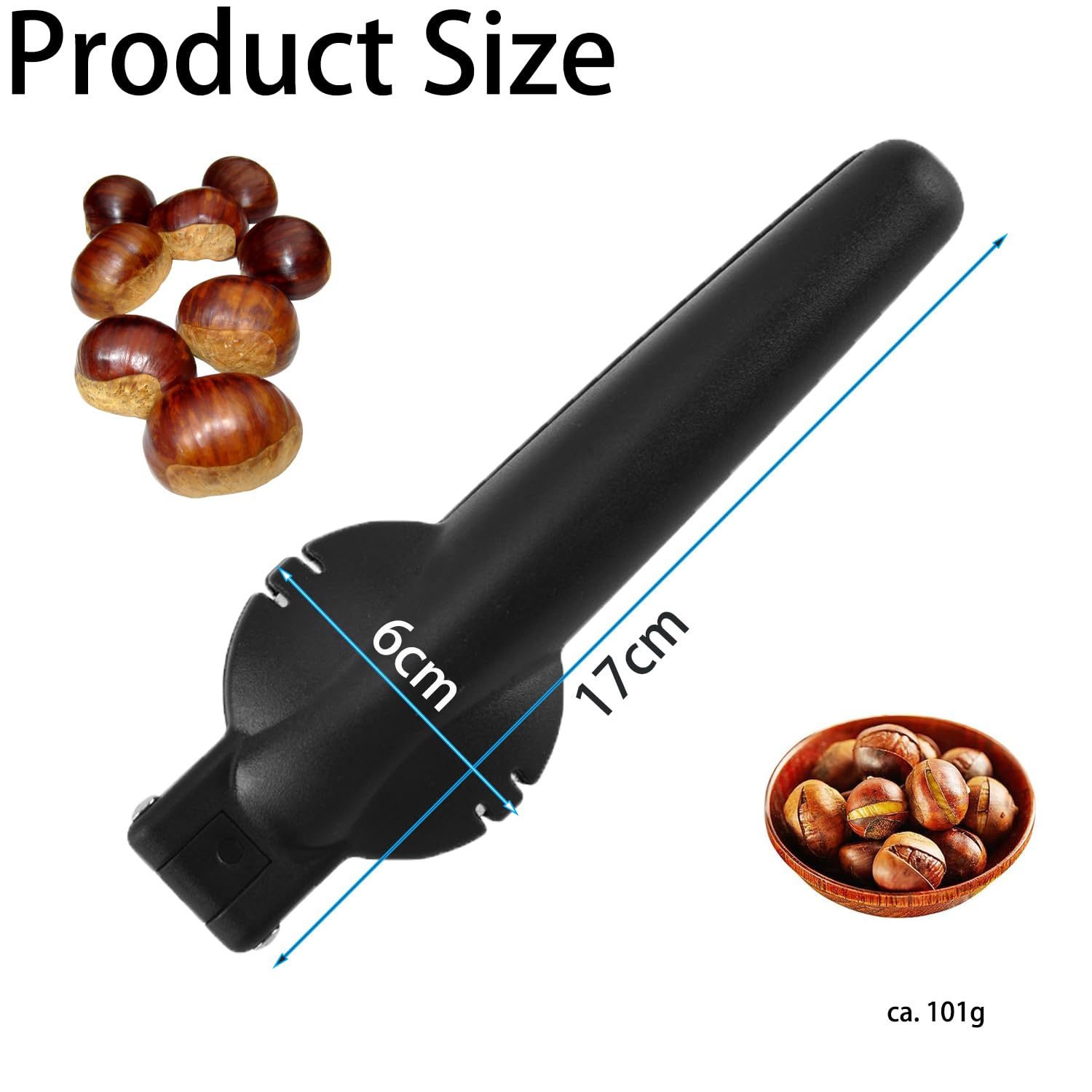 POPAPIE 1 Pièce Pince à Châtaigne,Pincé à Marrons,Casse