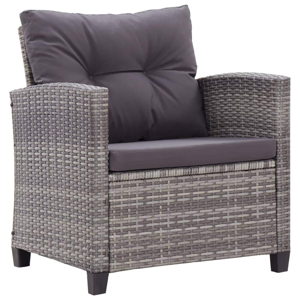 vidaXL Canapés de Jardin 6 pcs avec Coussins Salon de Jardin Meubles d'Extérieur Mobilier de Patio Meubles de Terrasse Résine Tressée Noir