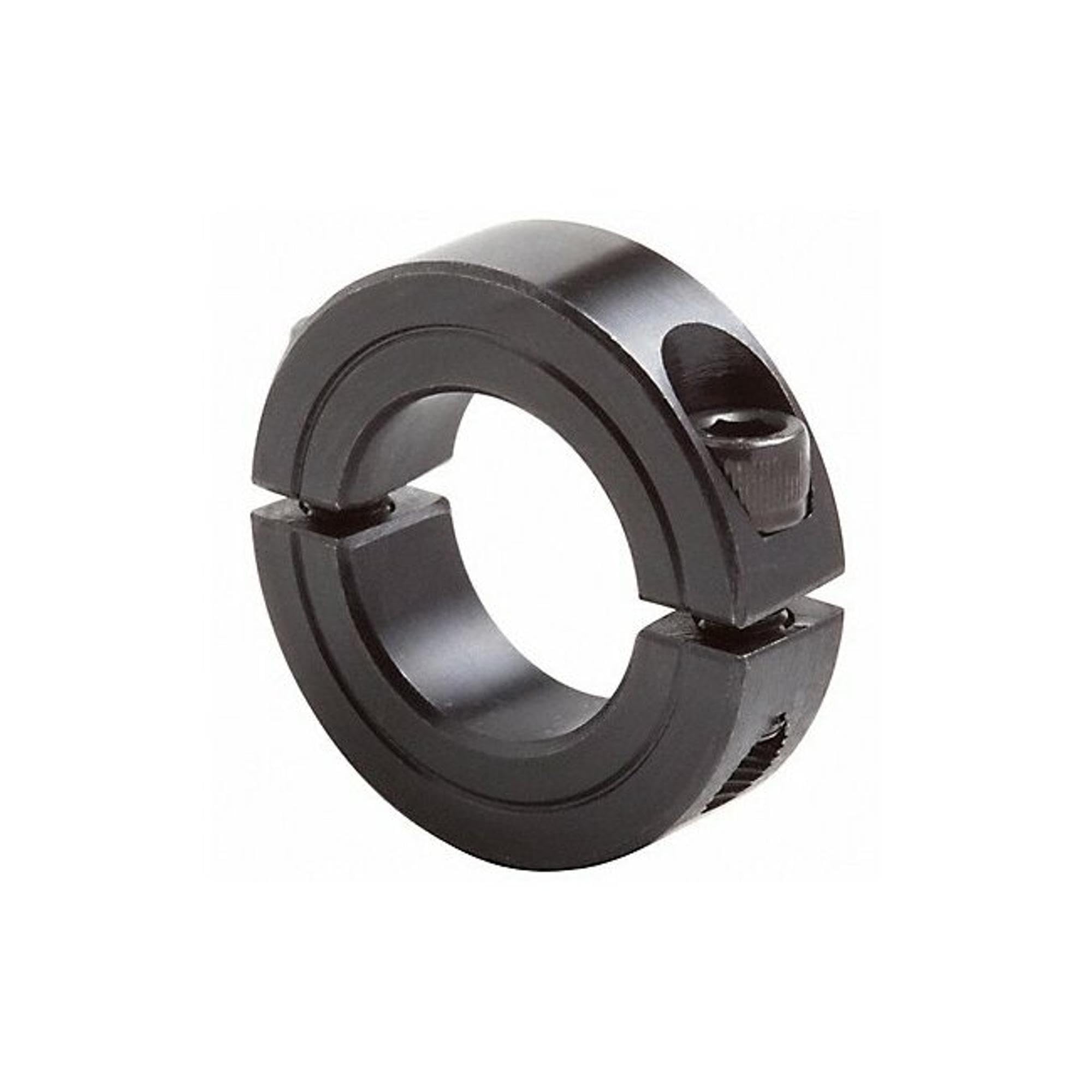 Climax Metal 2C-043 Steel Two-Piece Clamping Collar, Black Oxide Plating, 7/16