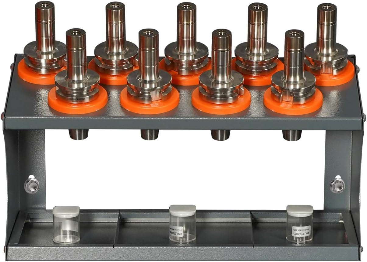 CNC Double Layer Tool Storage Machine or Wall Mounted CAT40 9CAP Storage Parts Tools Screws Wall Mounted Tool Storage Rack, Desktop Tool Holder, Cutting Tools