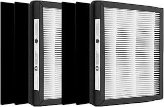 CHAMONNY IAF-H-100B True HEPA Idylis B Replacement Filter Size B, Compatible with Idylis Air Purifiers IAP-10-150, IAP-10-125, AC-2125, AC-2126, IAP-10-050, IAPC-40-140, 2HEPA Filters + 4 Pre-filters