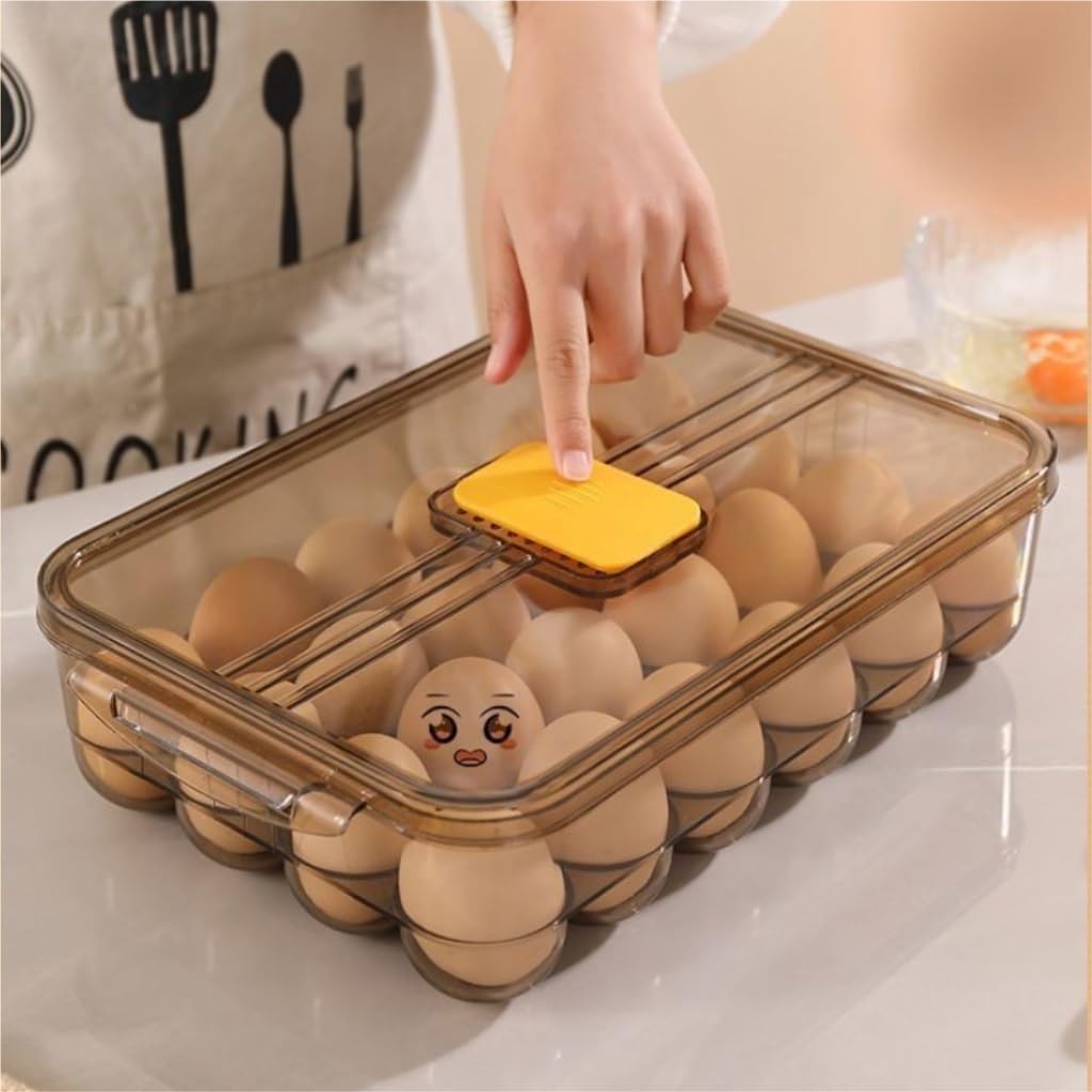 Recipientes para Alimentos Caja de mantenimiento fresco de huevos, refrigerador, caja especial de mantenimiento fresco, caja sellada de mantenimiento fresco de huevos con tapa para Refrigerador Frutas