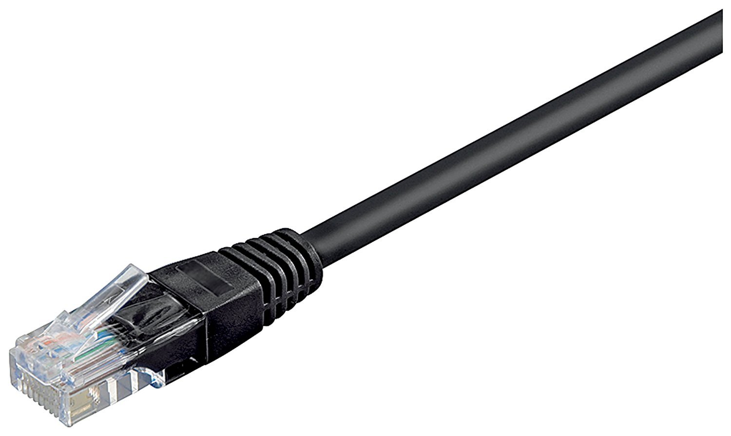 Goobay 68682 CAT 6 Patchcable, U/UTP, Black, 3m Cable Length