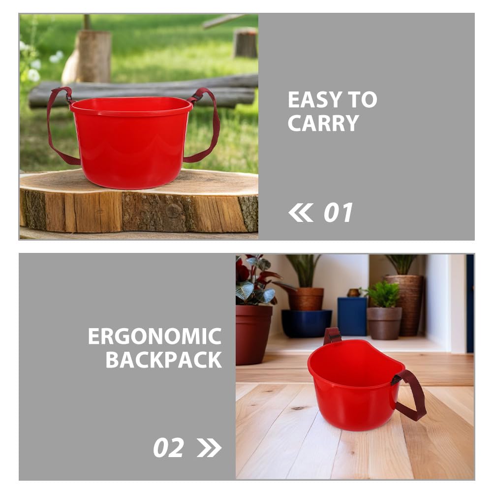 Cesta para Recoger Verduras 2 Piezas de Plástico con Correa Ajustable