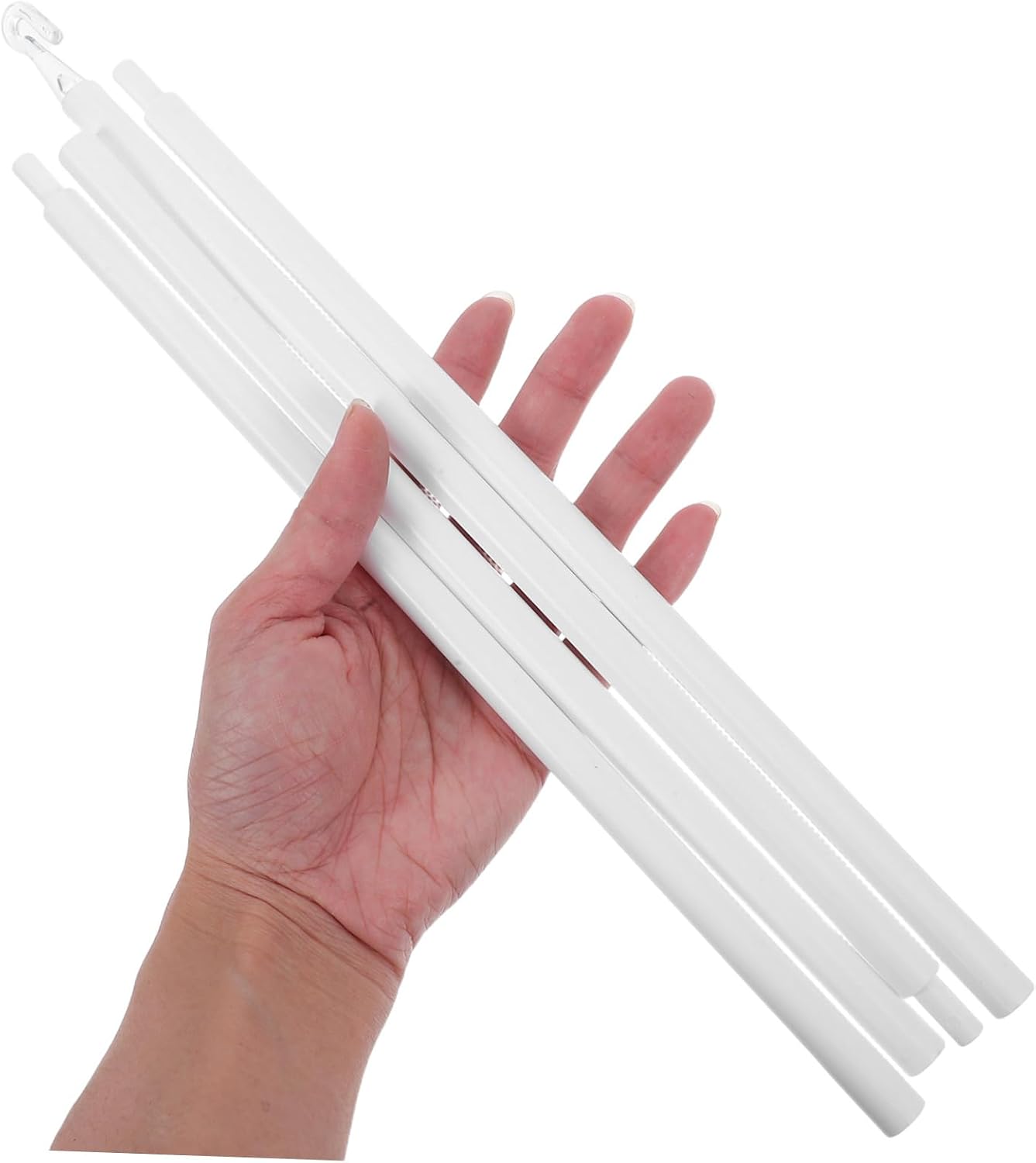 117CM Vertical Blind Tilt Wand Replacement Stick PP Plastic Curtain Pull Rod for Drapery Sturdy Window Blind Opener 4pcs Set