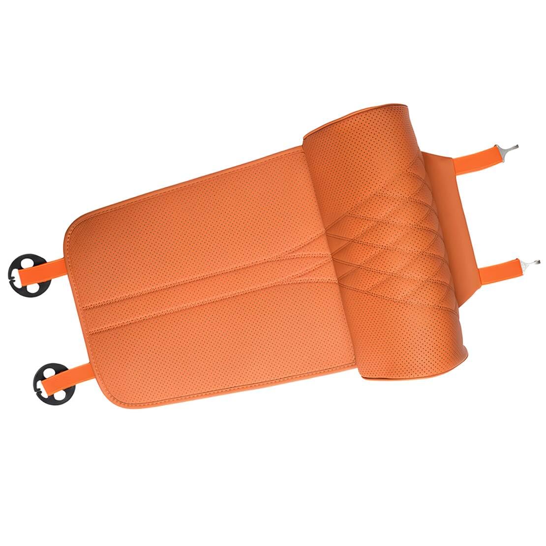 beler Funda Universal marrón Claro para cojín de Asiento de Coche, con Espuma viscoelástica y reposapiernas, para Mayor Comodidad en Viajes Largos en Cualquier época del año