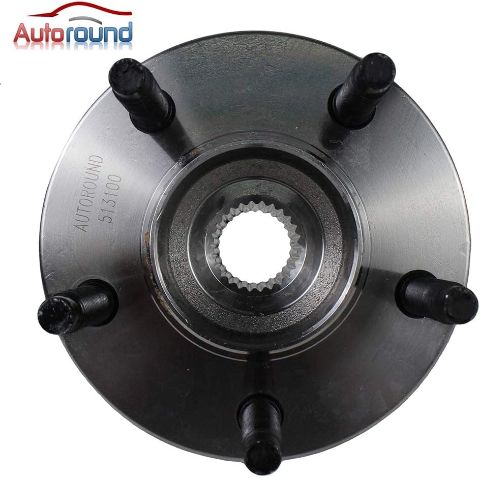 Autoround 513100 Front Wheel Bearing and Hub Assembly fit for 96-07 Ford Taurus, 95-02 Lincoln Continental, 96-05 Mercury Sable, 5 Lug