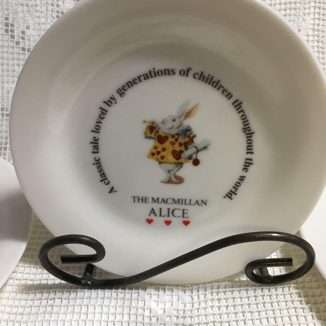 Amazon.co.jp: 不思議の国のアリス 前畑陶器 大皿 ケーキ皿 セット