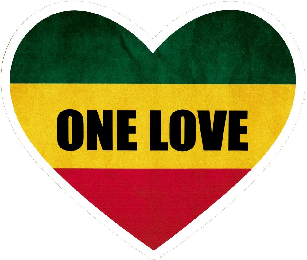 〖♡ONE.LOVE♡〗 Amazon.com: One Love Heart – Small Bumper Sticker or Laptop Decal