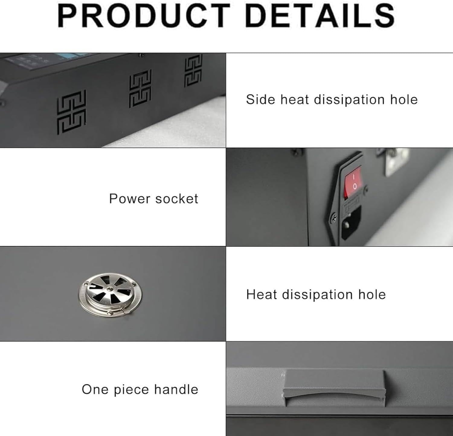 Máquina Curado DTF con Horno Secador 930W, Temporizador Ajustable 0 a 200°C y 1 a 999 S, Horno de Transferencia de Calor DTF para Impresión de Película de Transferencia Térmica en Ropa