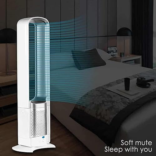Miniatura 8 de Ventilador sin aspas para dormitorio, ventilador de torre que sopla aire frío, ventilador de torre de enfriamiento silencioso con control remoto, 3