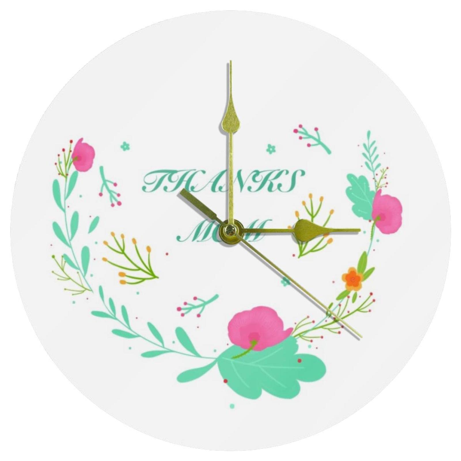 Horloge murale silencieuse sans tic-tac de 24 cm pour un sommeil et un travail paisibles