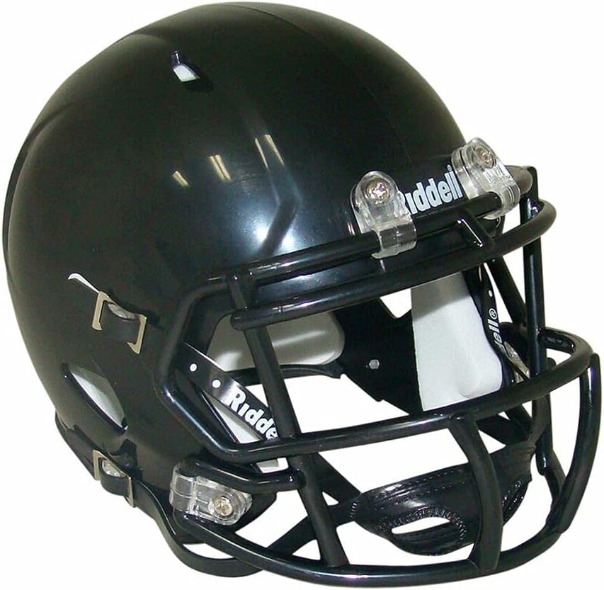 Black Blank Riddell Revolution Speed Mini Football Helmet (Decorative Mini Helmet - NOT Wearable - Does NOT FIT Any Human Head)