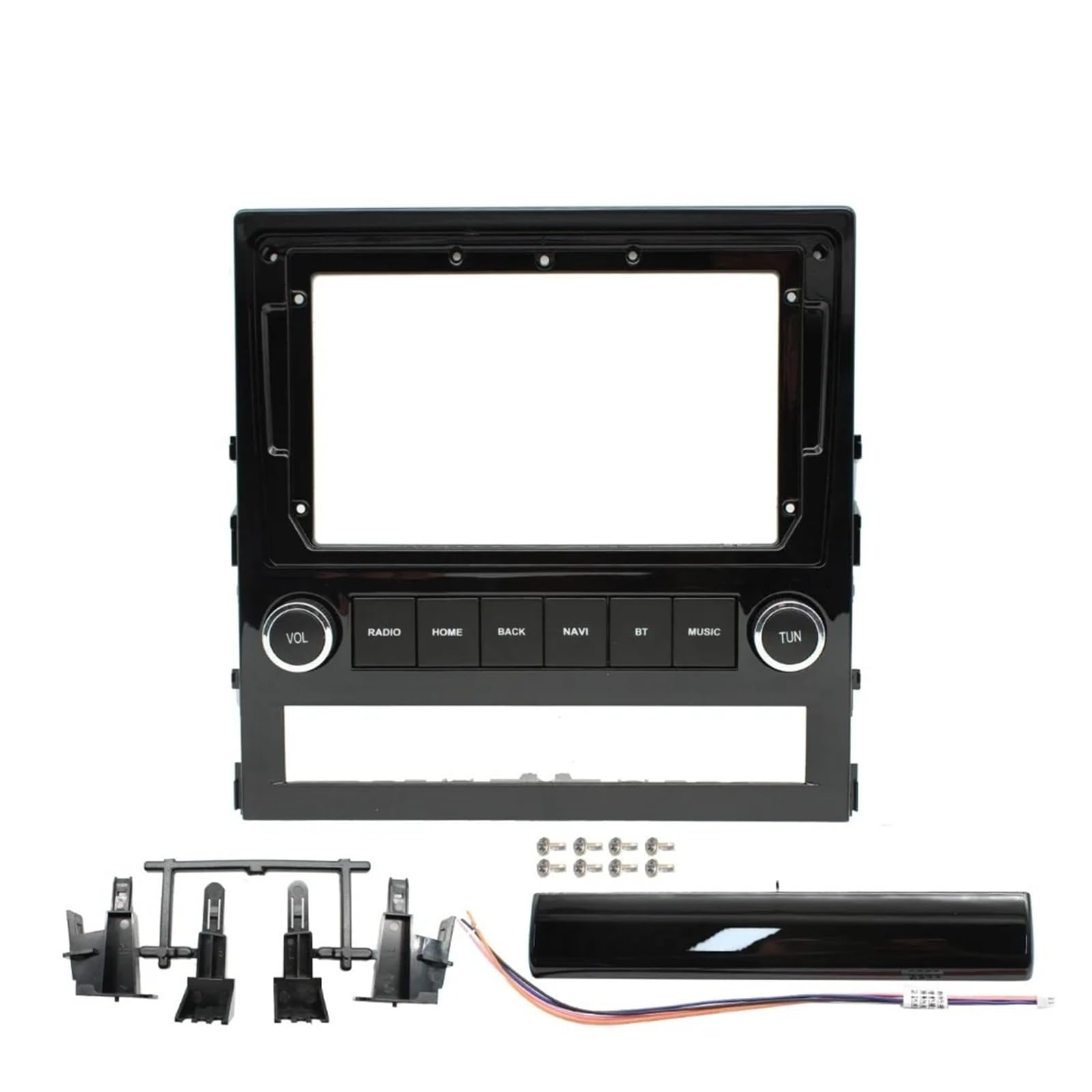 Mascherina Autoradio Cornice Stereo Cornice Stereo per Pannello Autoradio da 9 Pollici per Toyota per Land per Cruiser 2016