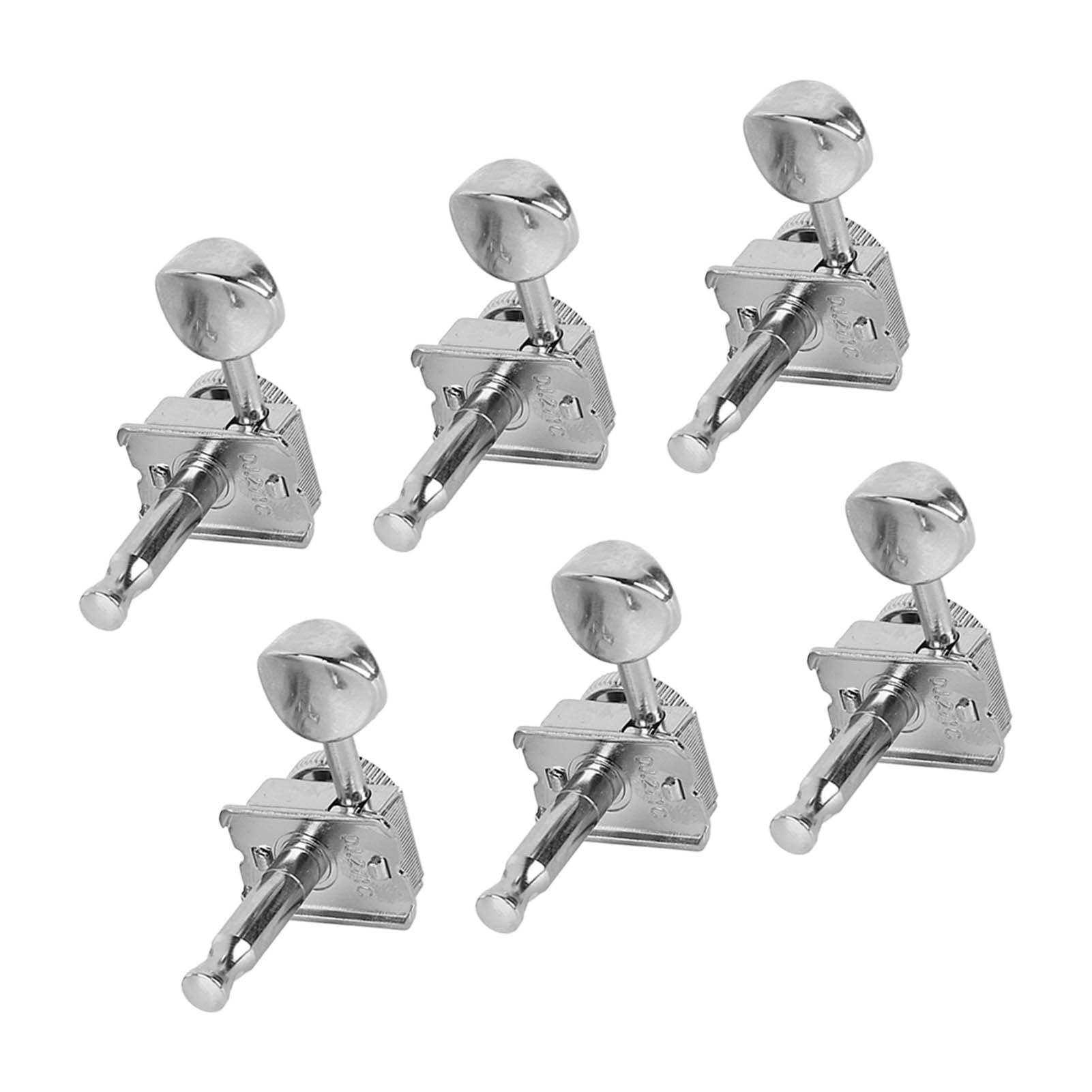 6pcs Tuner Guitar Tuner Pegs semi chiuso a cordatura a corda di tuning per le teste della macchina Accessori per chitarra con dadi e vite per materiale di chitarra elettrica
