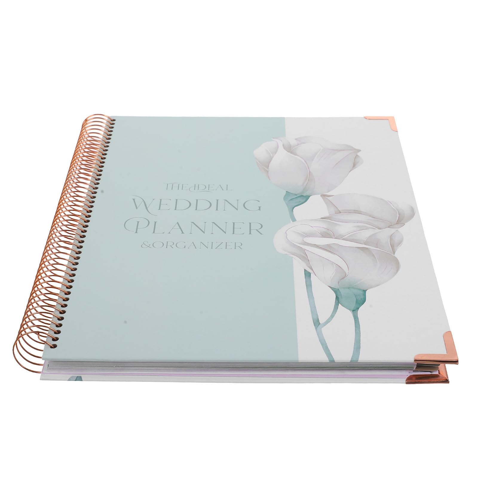 Hochzeitsplaner Buch mit Detailliertem Zeitplan und Budgetplanung aus Papier für Organisation der Hochzeitsaufgaben und Checklisten