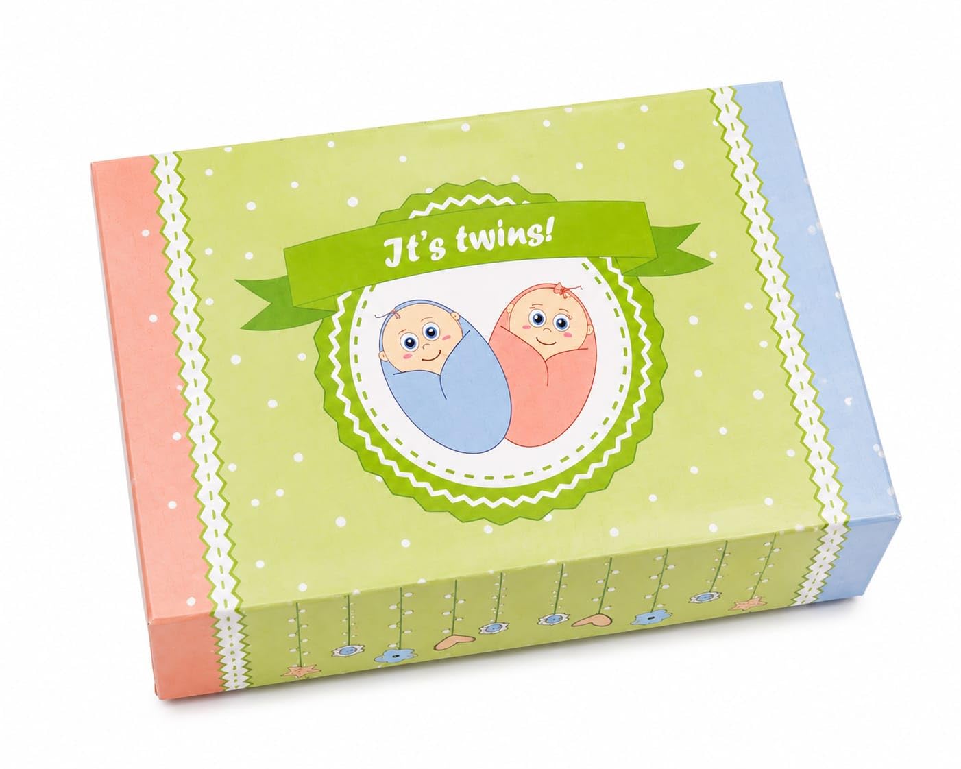 Twin Baby Announcement Box | Premium Newborn Welcome Gift Box for