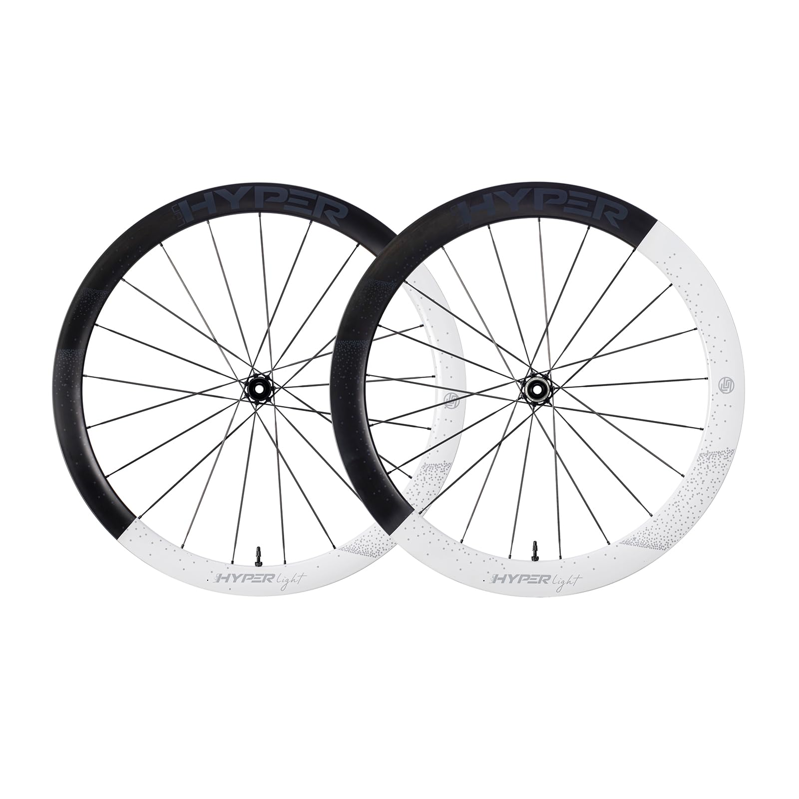 WINSPACE Hyper Light Road Bike Carbon Spoke Wheels 700C Ultralight 1280g Disc Brake Clincher 46-54mm Carbon Wheelset Tubeless Ready Cycling Wheel T-Lock Spokes