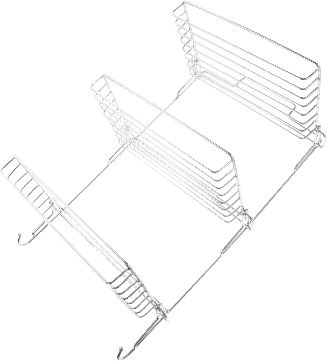 Wall-Mounted Toilet Storage Rack Folding Stainless Steel Shelf