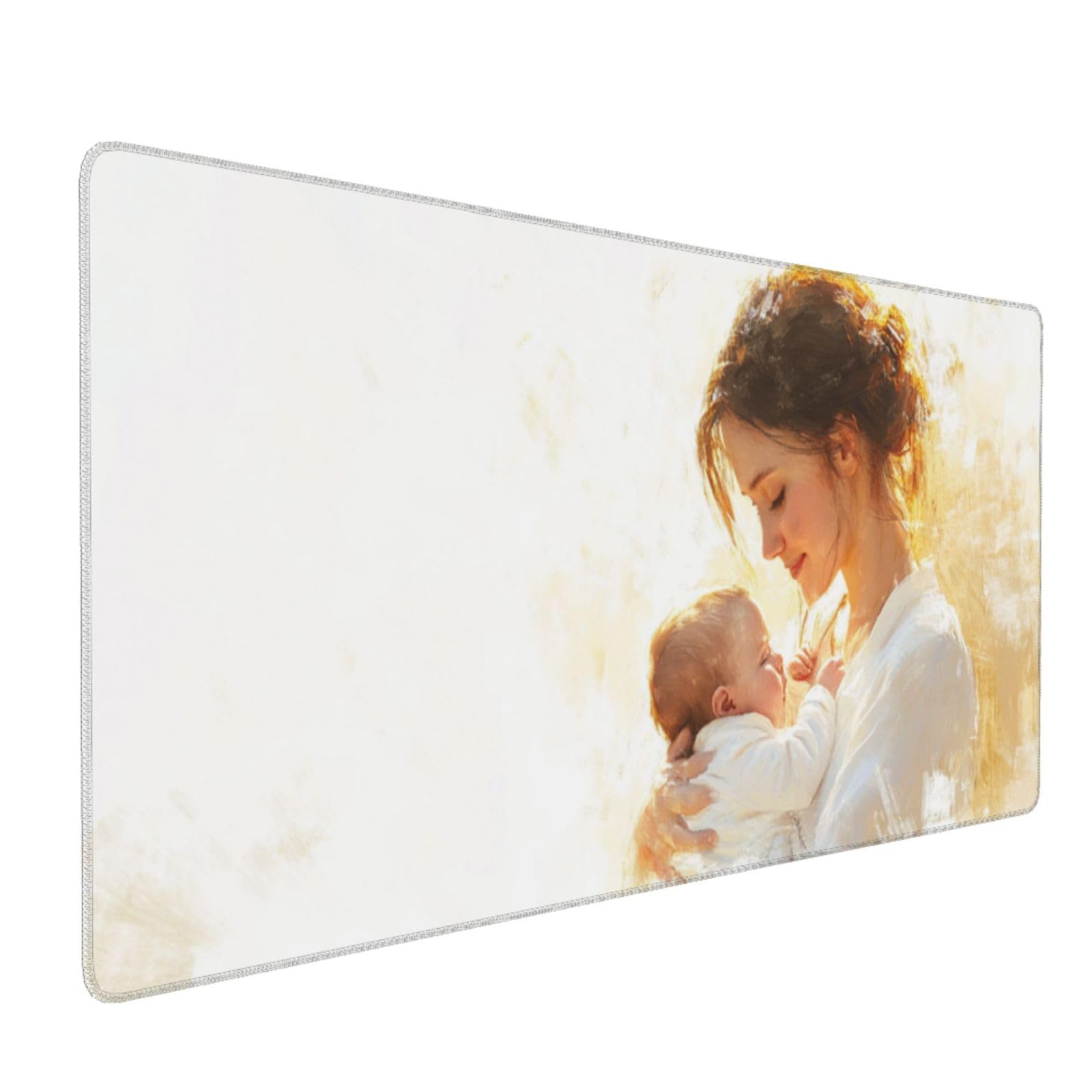 Tappetino Mouse XXL Donna Tappetino Mouse Gaming 1200x600x4mm Tappetino per Mouse festa della mamma,Tappeto Scrivania Impermeabile,Base in Gomma Antiscivolo,Bordi Cuciti,Mousepad per Ufficio e Gaming