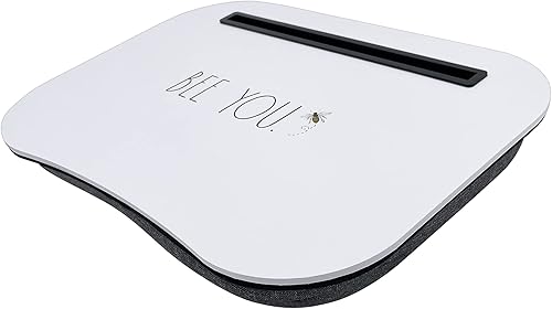 Rae Dunn Escritorio de regazo Mesa de trabajo portátil con cojín para cama, sofá, coche, uso para escribir, leer, comer y usar en computadora,