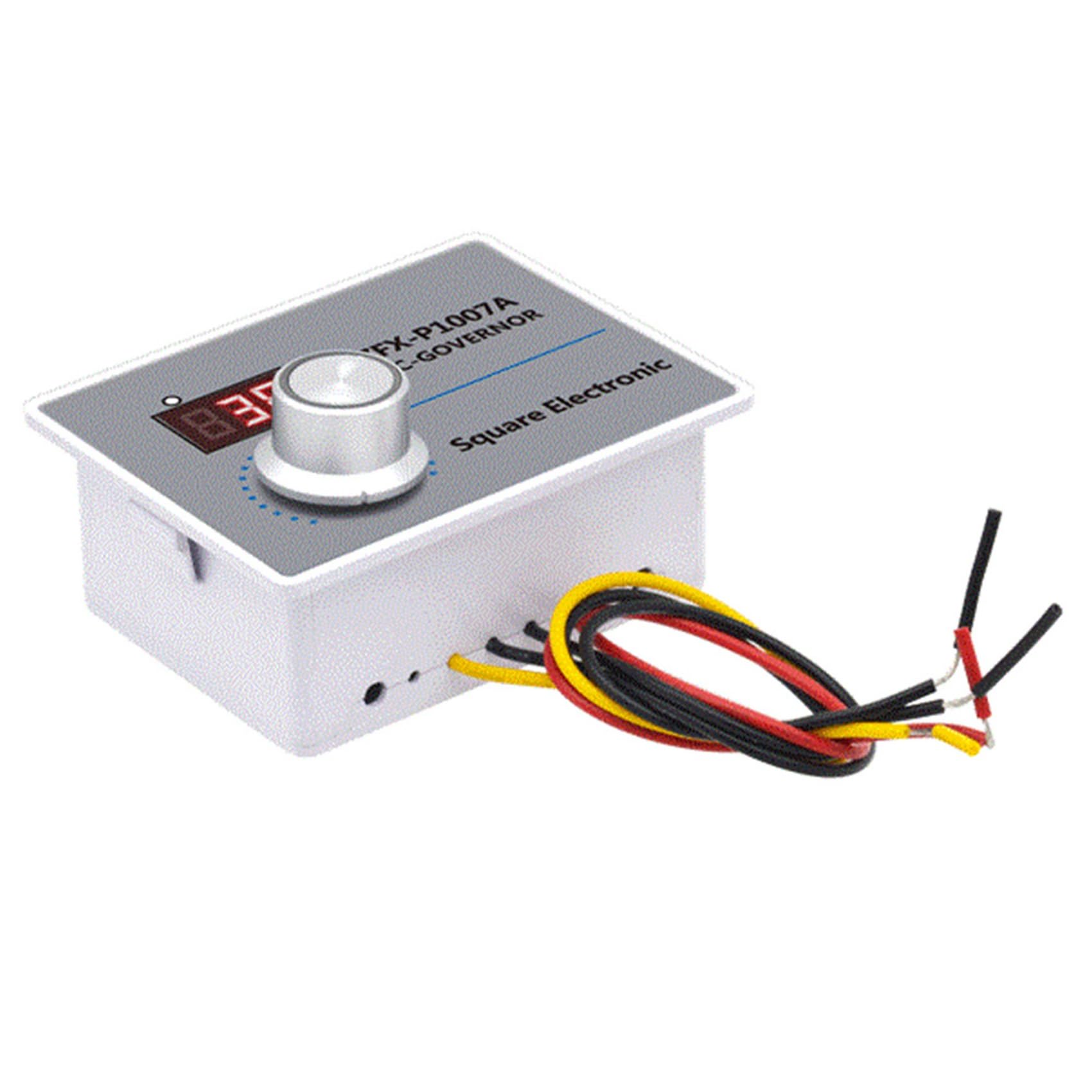 10X ZFX-P1007A - Regolatore di velocità con display digitale impermeabile, regolatore di velocità continuo, 500 W AC 220 V interruttore di controllo