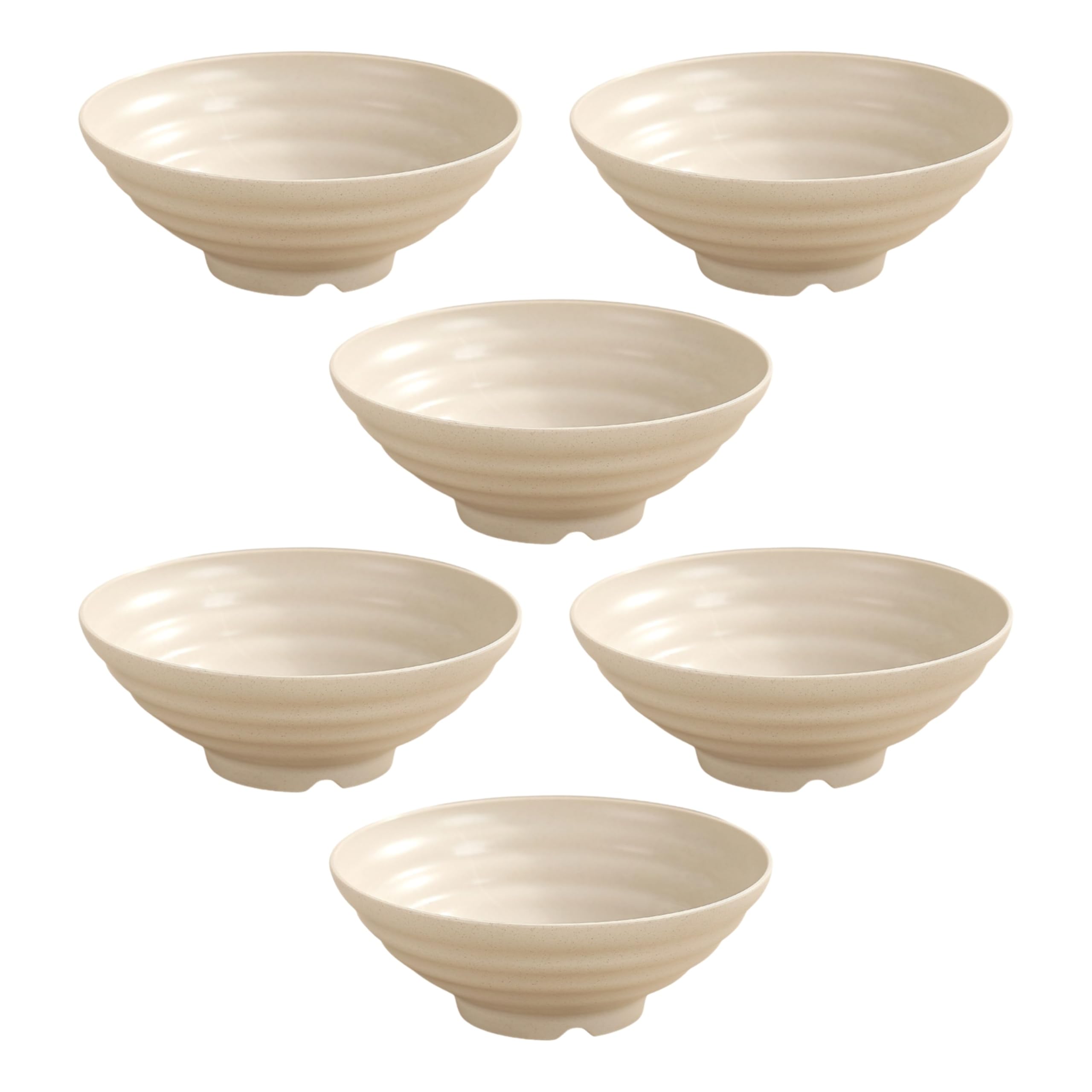 Colorful Wheat Straw Ramen Bowl Set – 7.5” Large Japanese-Style Bowls Set for Soup, Noodle, Salad, Pasta, Rice, Microwave & Dishwasher Safe, Beige, Pack of 2 — Amazon image 18