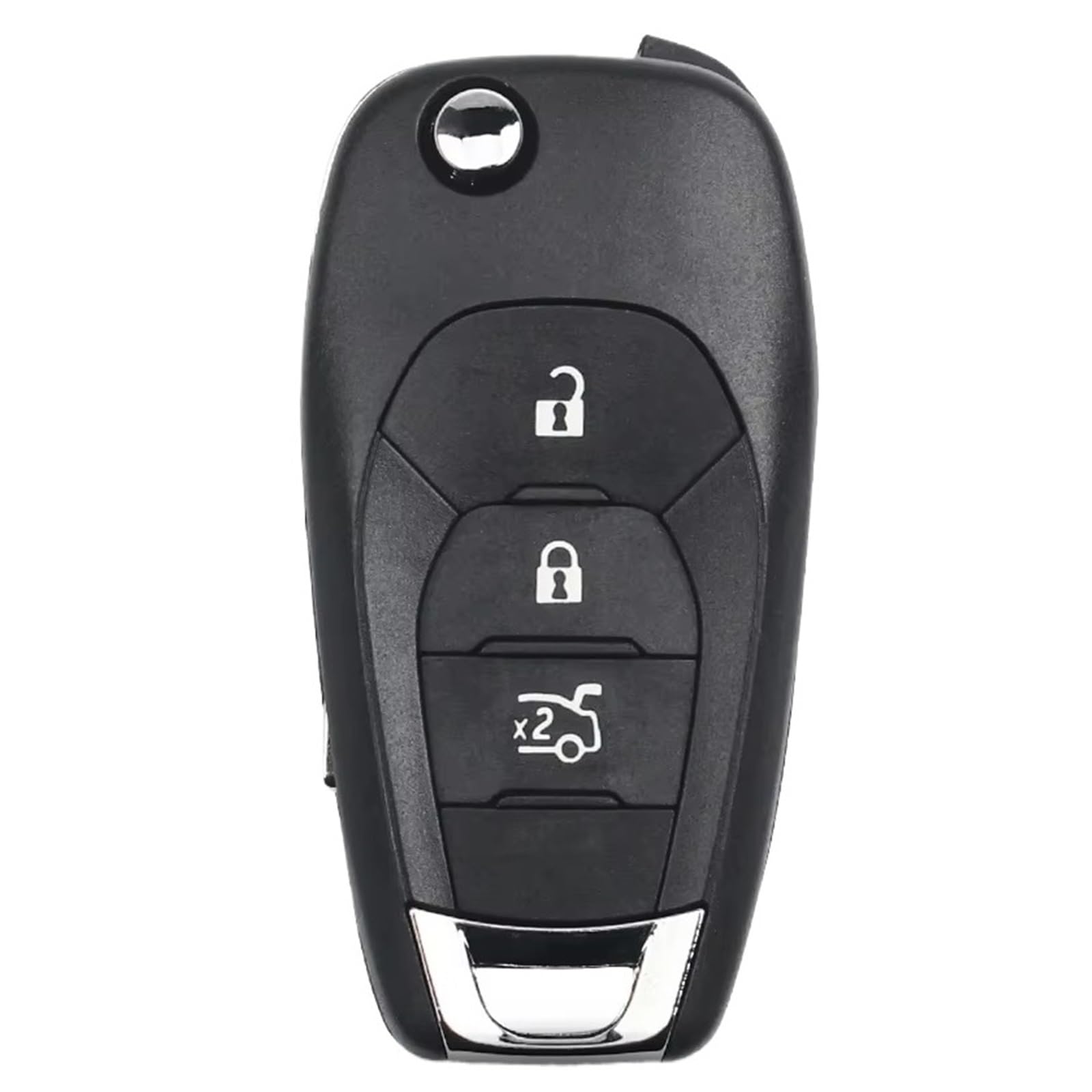Compatible Con Chevrolet Para Aveo 2014 2015 2016 2017 2 3 4 Botones Carcasa Mando A Distancia Plegable Funda Llave(3 Buttons)