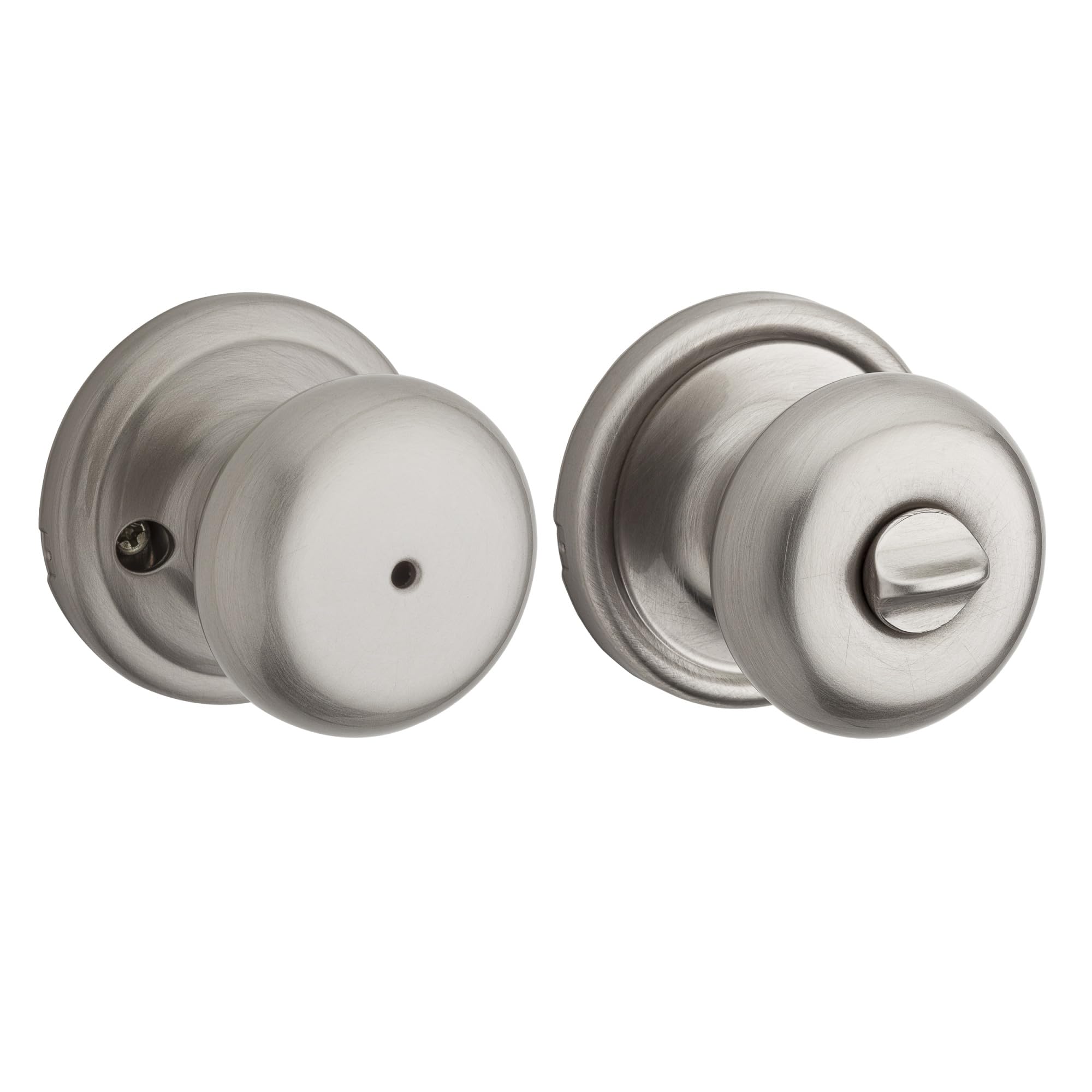 Kwikset Hancock Satin Nickel Privacy Door Knob -1