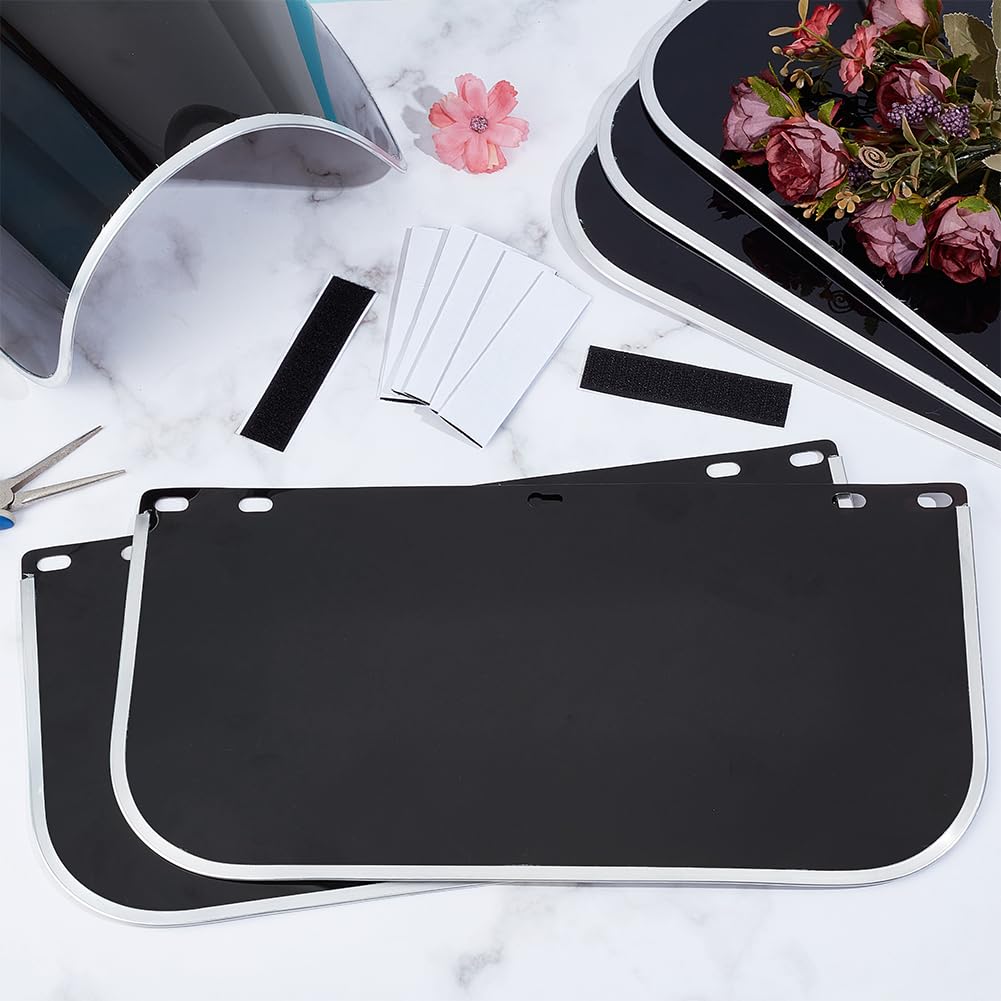 PH PandaHall 6pcs Lentille Rechange pour Écran Facial 39x19.8cm Visiere de Protection DIY Protective Visor Compatible avec Hobart 770580 pour Meulage Soudage Forgeage Découpe Cosplay, Noir