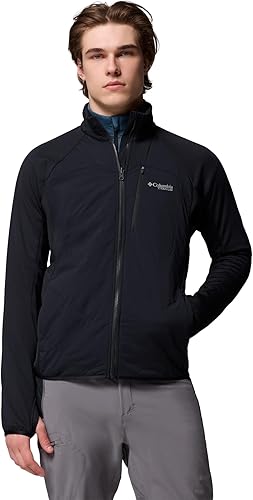 Columbia Mens Arctic Crest Hybrid Full Zip, Black, X-Large