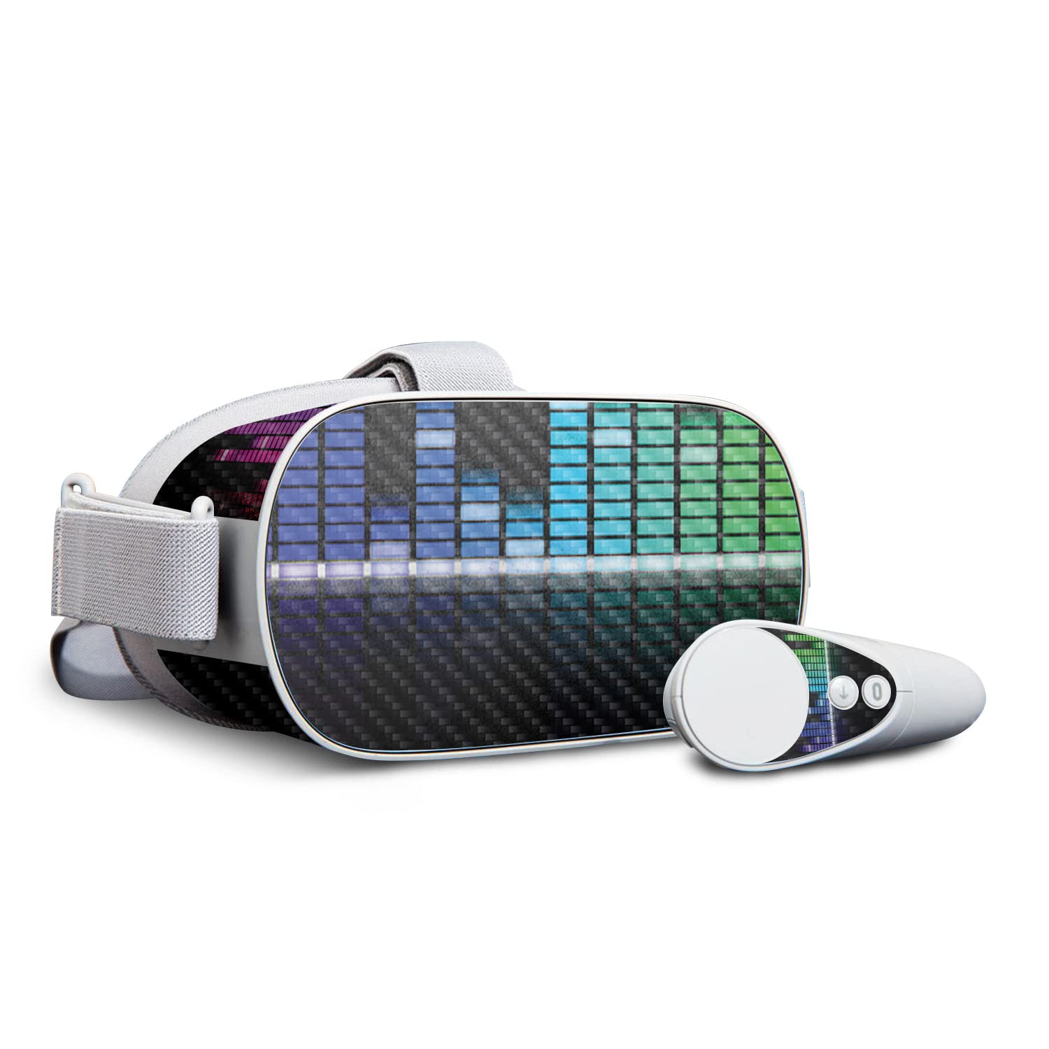 MightySkins Carbon Fiber Skin for Oculus Go - Keep The Beat | Protective, Durable Textured Carbon Fiber Finish | Easy to Apply, Remove, and Change Styles | Made in The USA