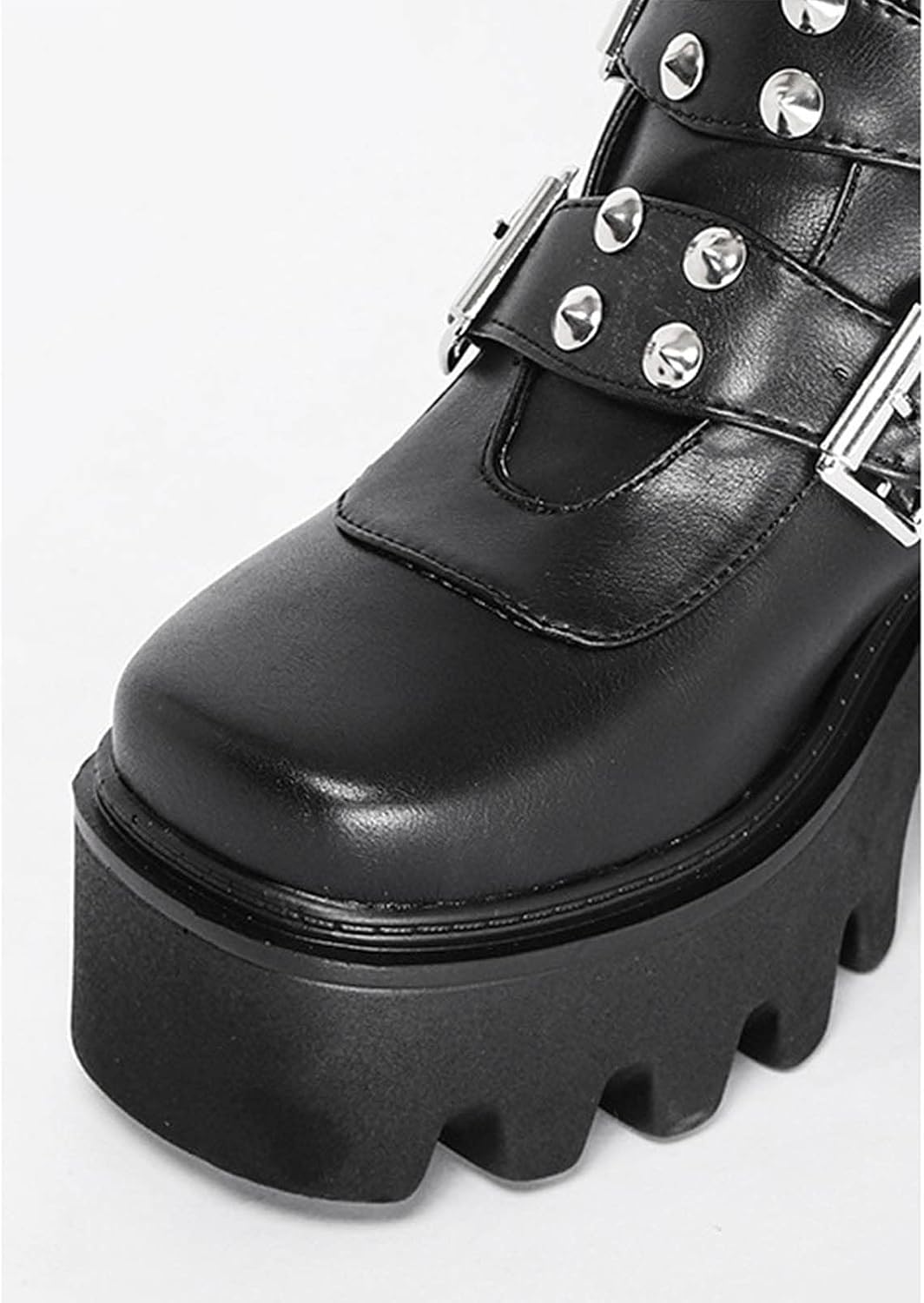 Women's Gothic Platform Mid-Calf Boots with Buckle Lebanon Ubuy