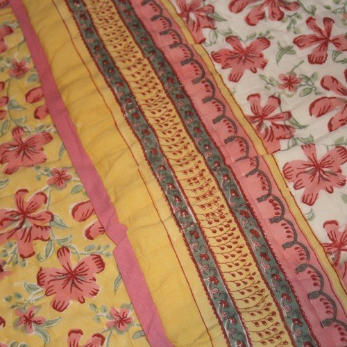 Buy Natural quilts Pink Clematis Large Quillow Online at Low Prices in India Amazon.in