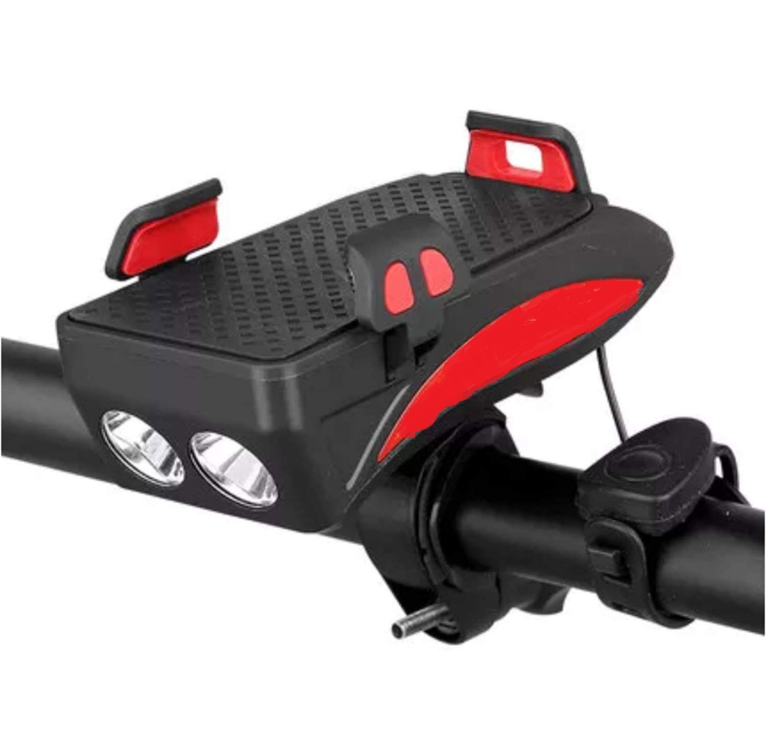USB Rechargeable LED Bicycle Light with Horn and Mobile Holder (B0852JQVZL) Amazon Price History, Amazon Price Tracker