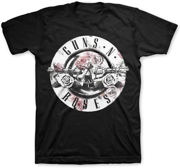 Guns N Roses Men's Floral Fill Bullet T-shirt Black : Amazon.ca: Clothing, Shoes & Accessories