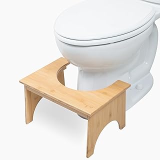 DECOMIL Toilet Stool, Bathroom Step Stool, Bathroom, Bathroom Products, Toilet Stool for Kids, Ergonomic Toilet Stool, Bathroom Gift