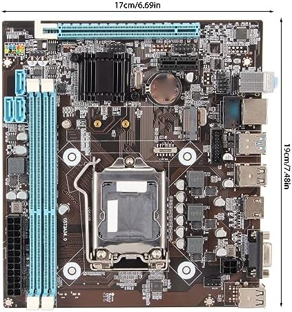 ASHATA H81 MATX Motherboard with dimensions 17cm by 19cm