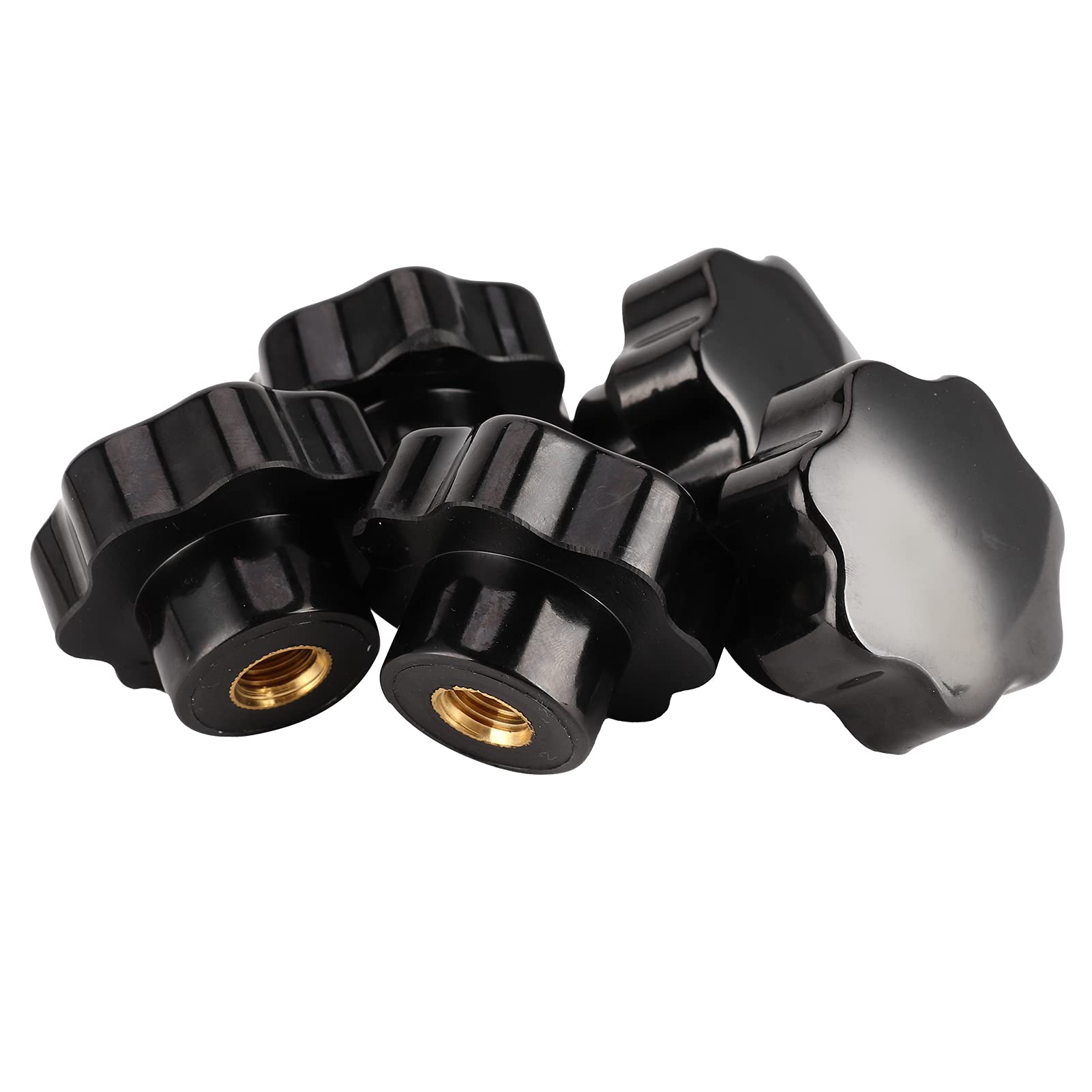 Thread Handle Screw, Plastic Handle Nuts Knob Grip for Lathes (M12*50)