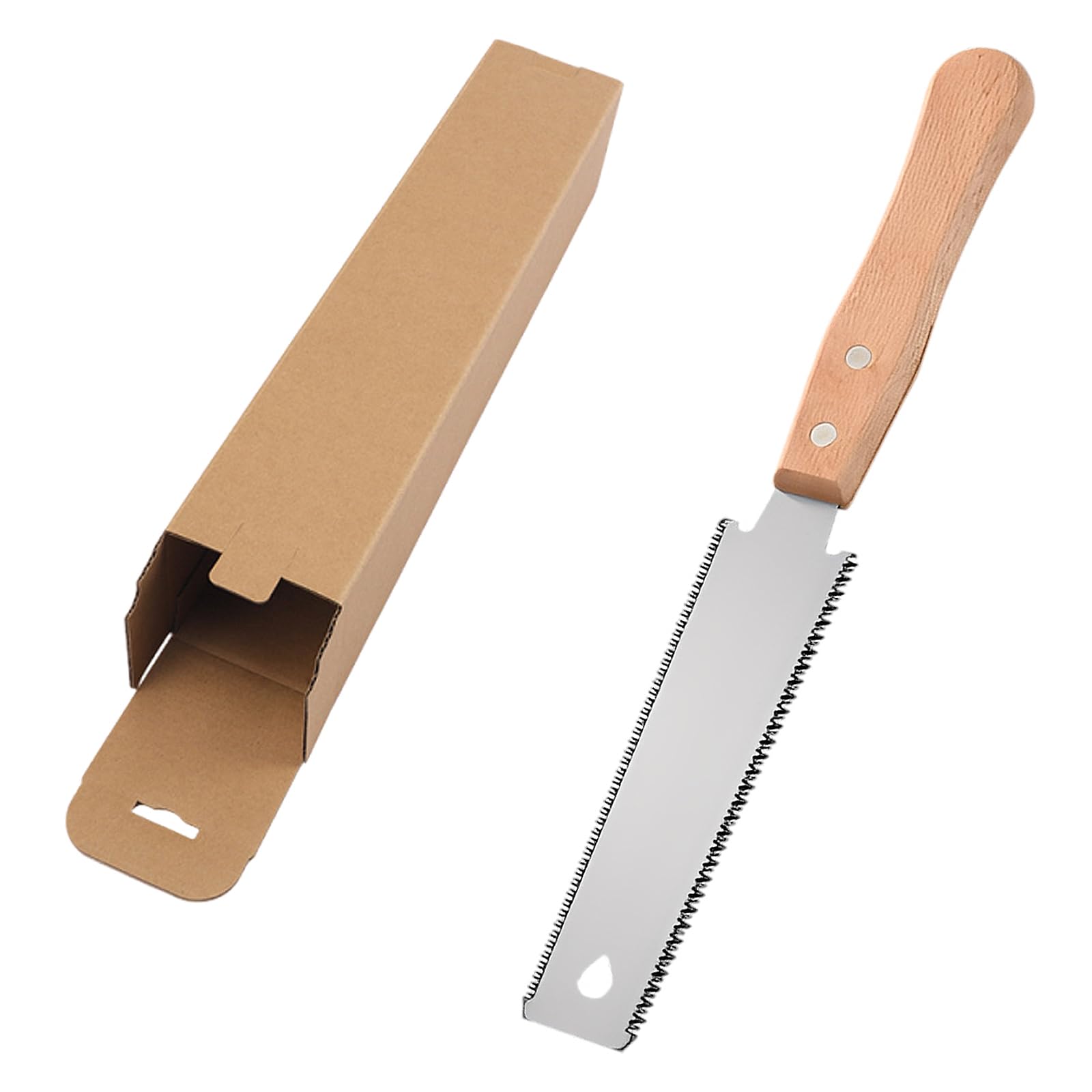 Japanese Hand Saw for Woodworking, Small Non-Slip Handle, Precision Wood Cutter Tool for Fine Cutting, Double Tooth Handsaw SK5 Blade, Ideal for DIY and Woodworkers